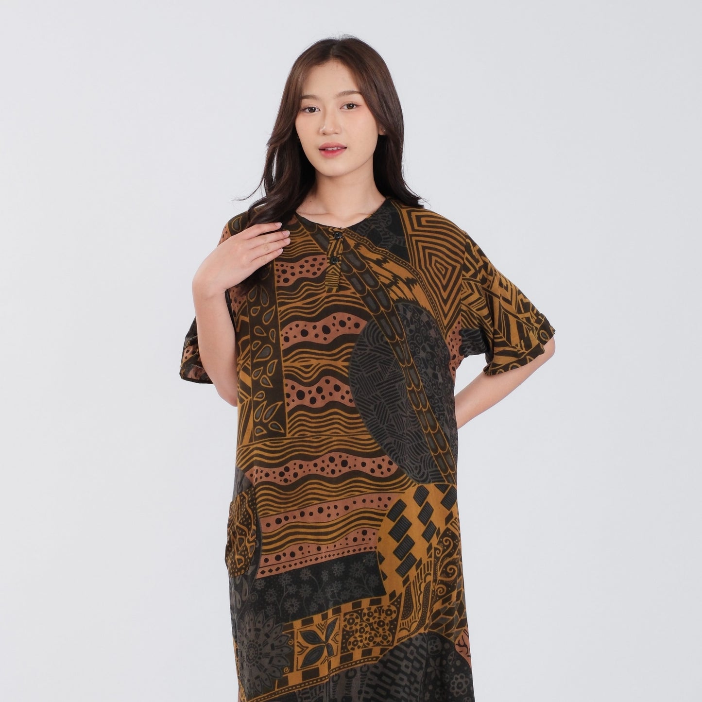 Daster Batik Kancing Rayon Premium - Batik Surya Teja (DKL 11-15)