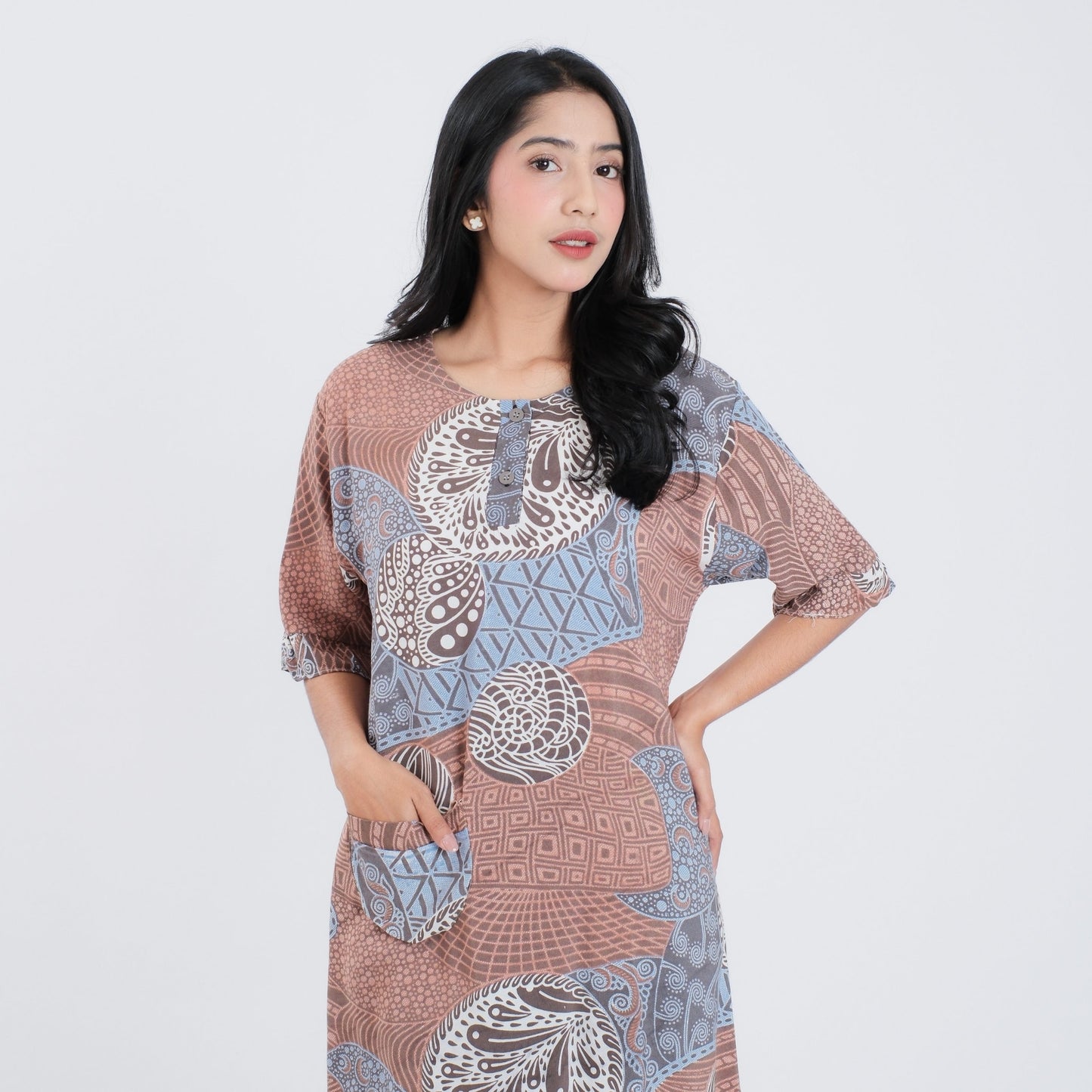 Daster Batik Kancing Rayon Premium - Batik Surya Teja (DKS 16-20)
