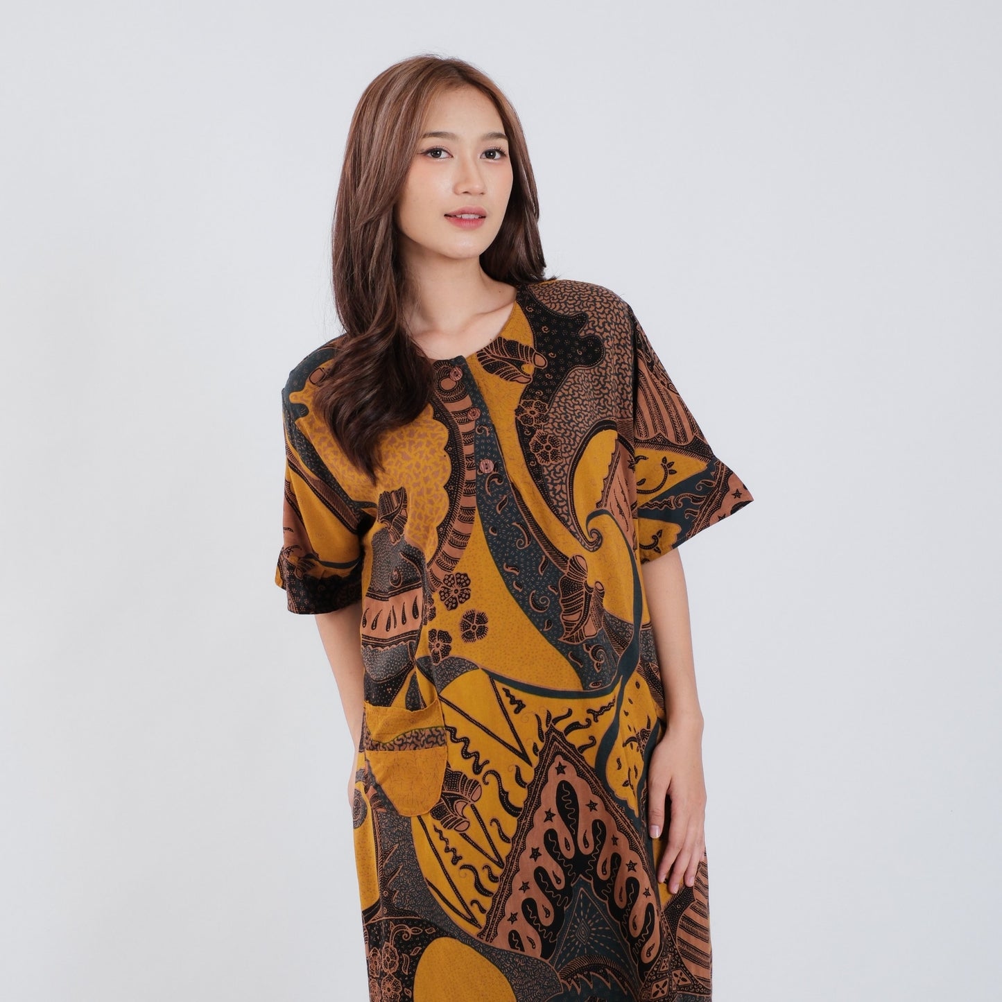 Daster Batik Kancing Rayon Premium - Batik Surya Teja (DKL 6-10)