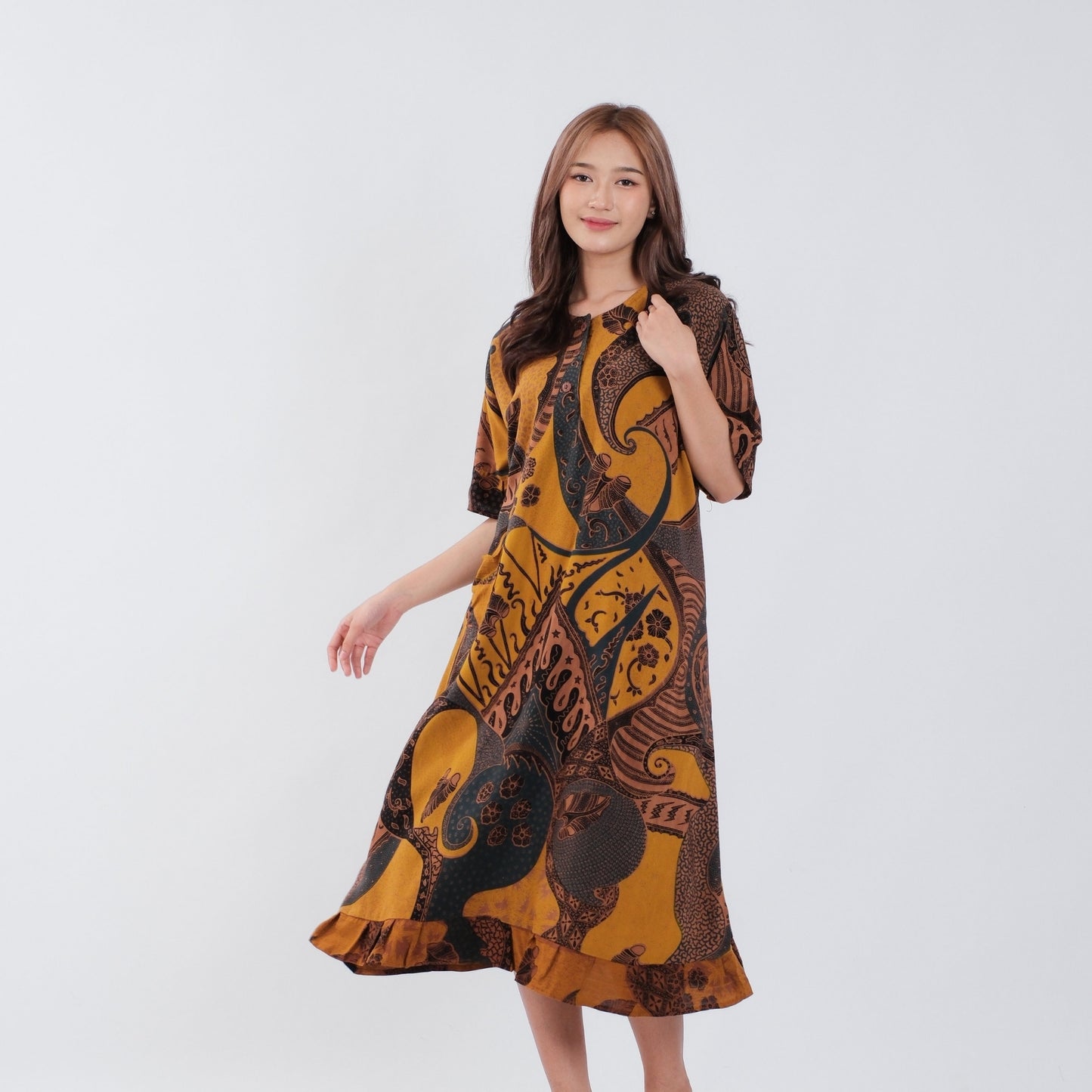 Daster Batik Kancing Rayon Premium - Batik Surya Teja (DKL 6-10)