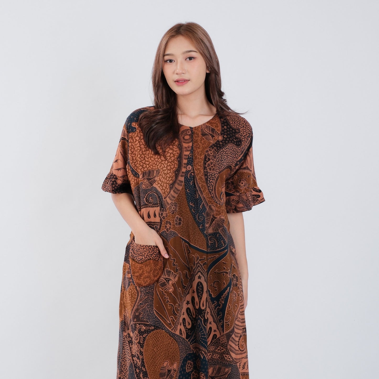 Daster Batik Kancing Rayon Premium - Batik Surya Teja (DKL 6-10)
