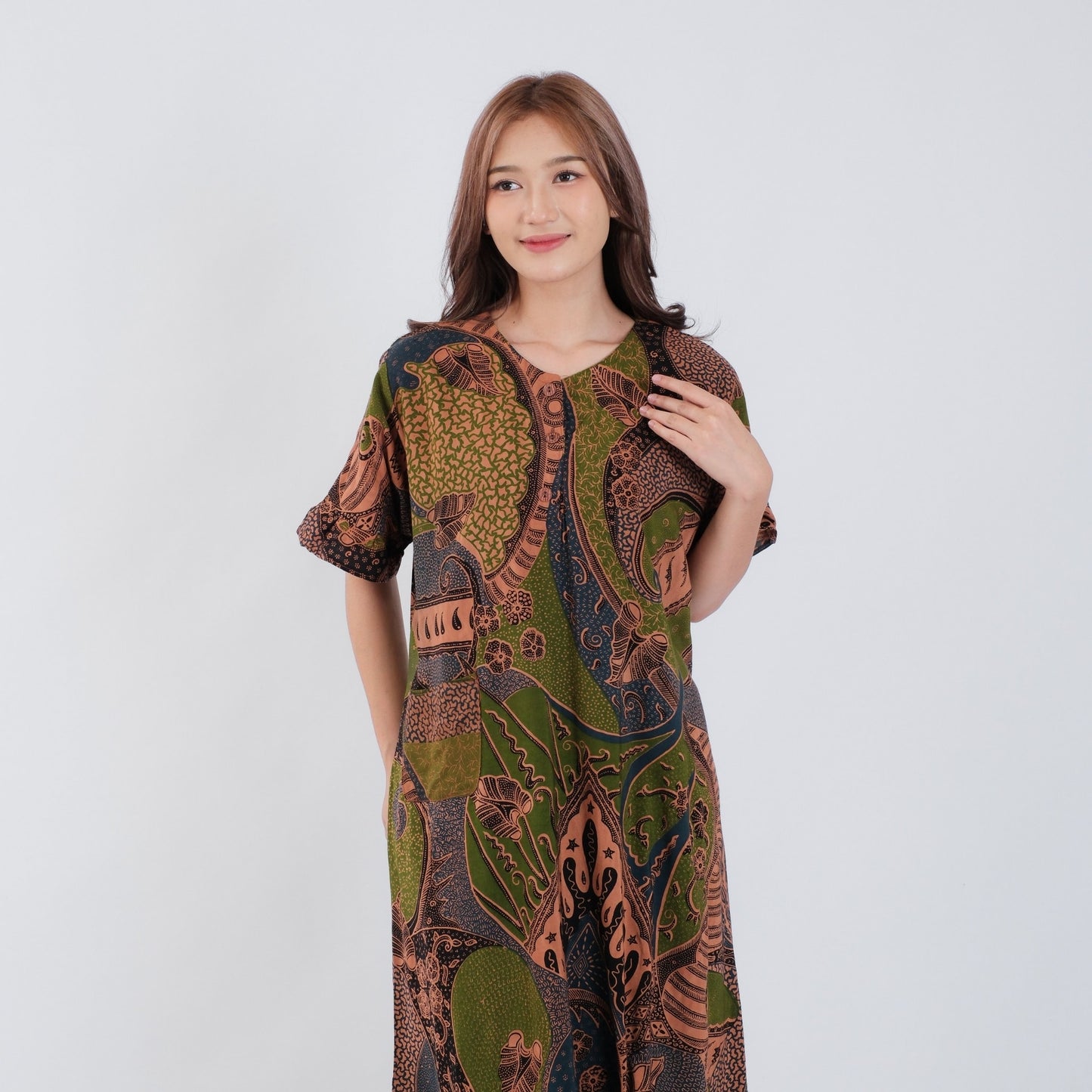 Daster Batik Kancing Rayon Premium - Batik Surya Teja (DKL 6-10)