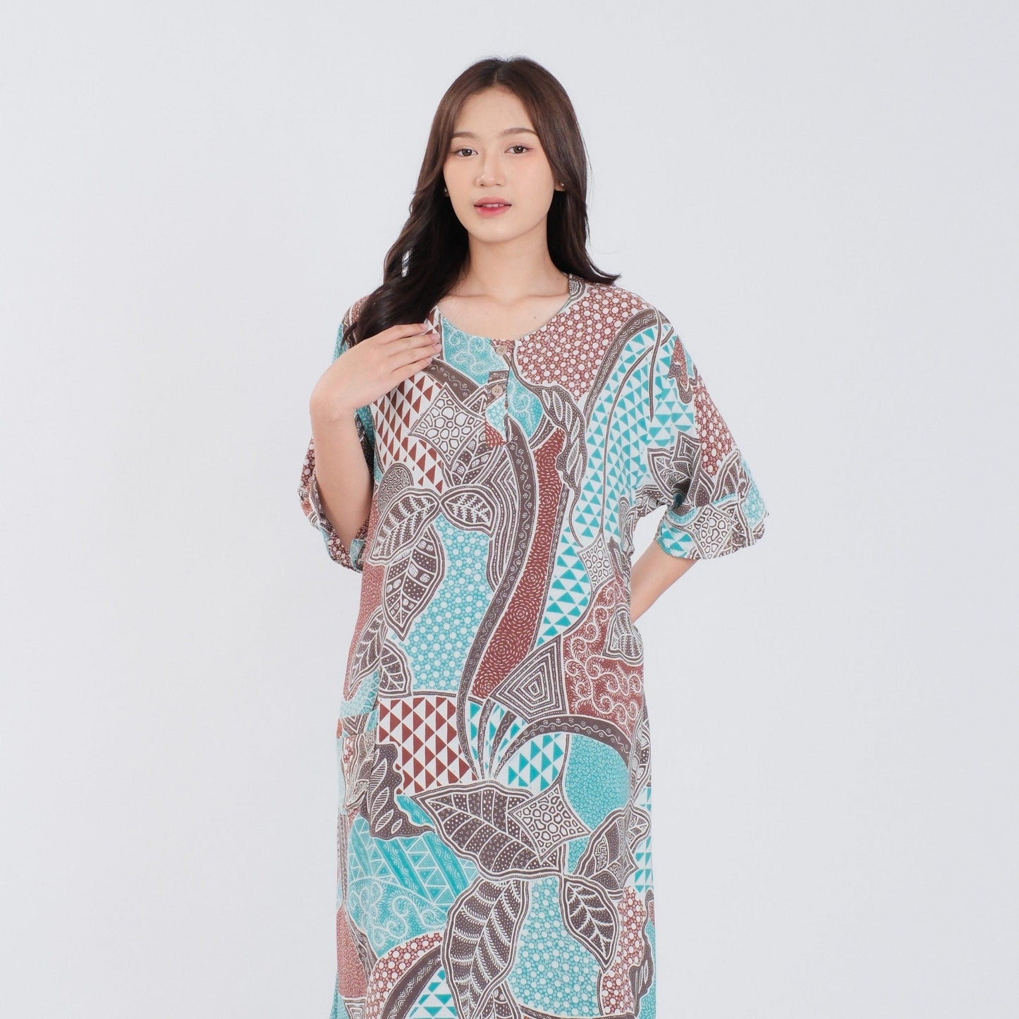 Daster Batik Kancing Rayon Premium - Batik Surya Teja (DKS 11-15)