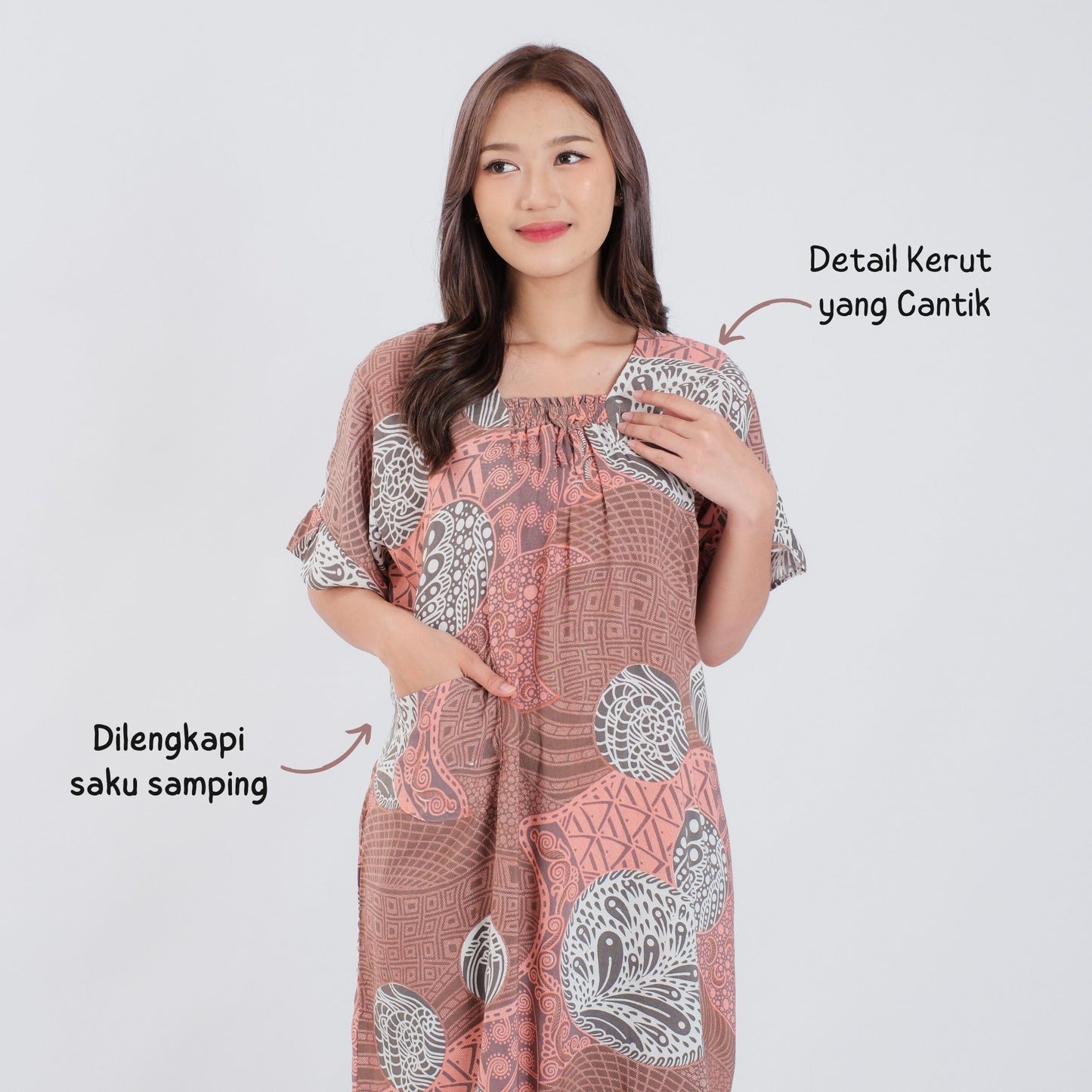 Daster Batik Kerut Rayon Premium - Batik Surya Teja (DSS 1-5)