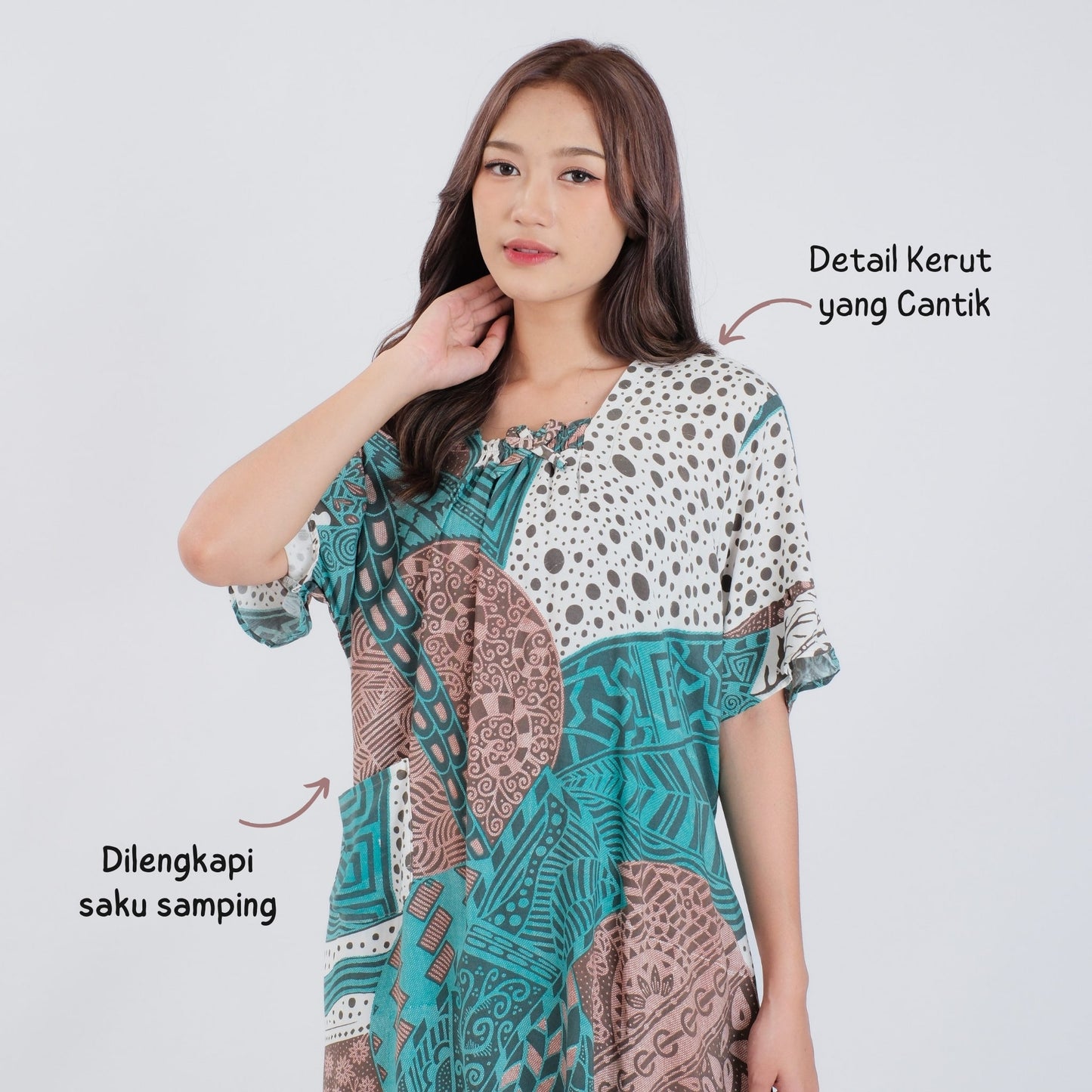 Daster Batik Kerut Rayon Premium - Batik Surya Teja (DSS 6-10)