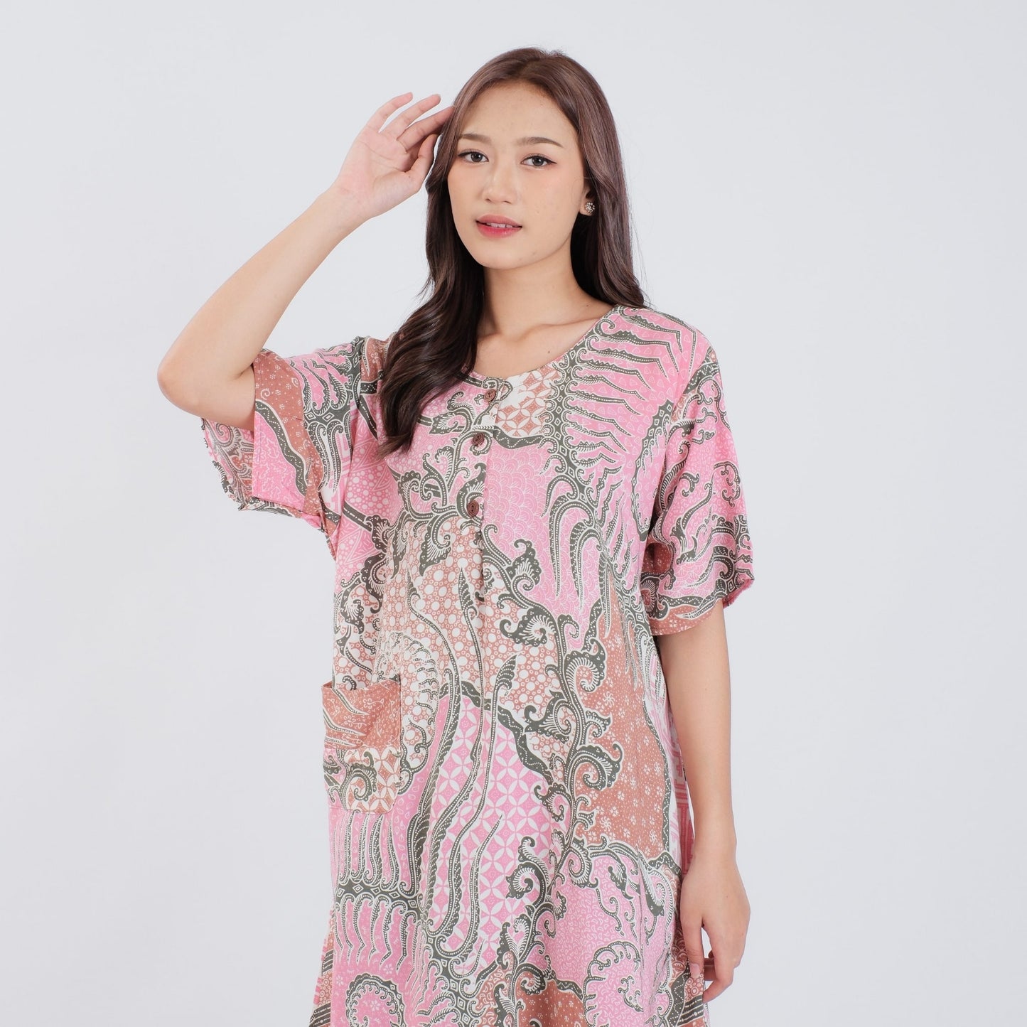 Daster Batik Kancing Rayon Premium - Batik Surya Teja (DKS 6-10)