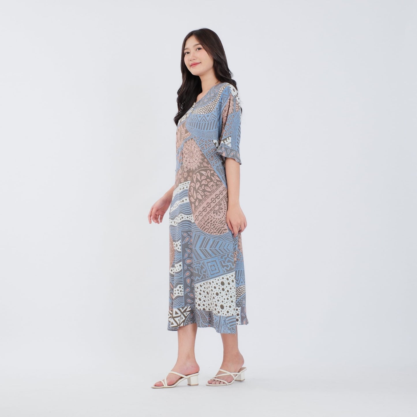 Daster Batik Resleting Rayon Premium - Batik Surya Teja (DRB 1-13)