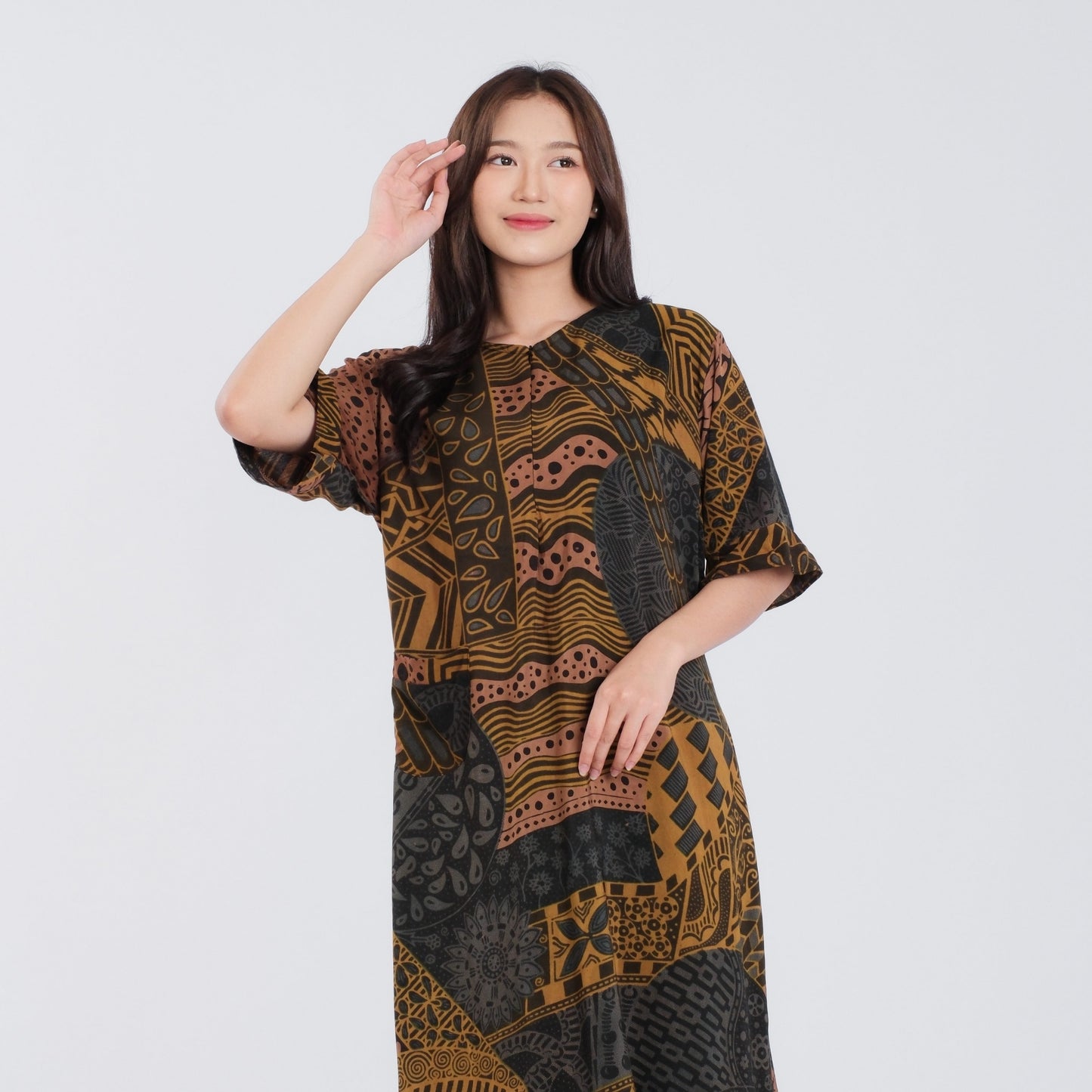 Daster Batik Resleting Rayon Premium - Batik Surya Teja (DL 11-15)