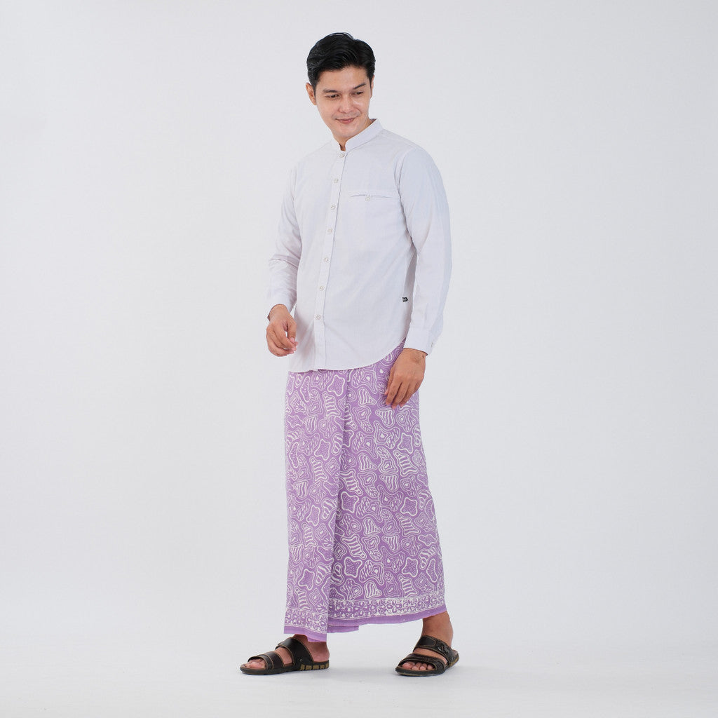 Sarung Batik Cap Pastel Monokrom Rayon Surya Teja SPM-8