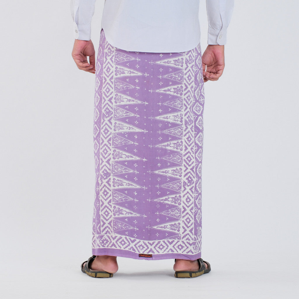 Sarung Batik Cap Pastel Monokrom Rayon Surya Teja SPM-13