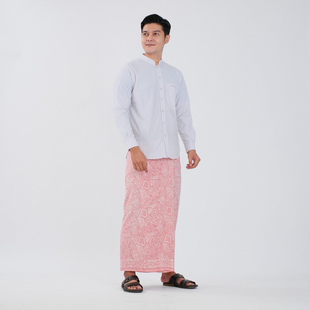 Sarung Batik Cap Pastel Monokrom Rayon Surya Teja SPM-9