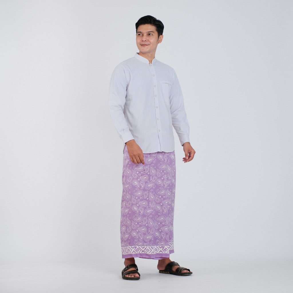 Sarung Batik Cap Pastel Monokrom Rayon Surya Teja SPM-18