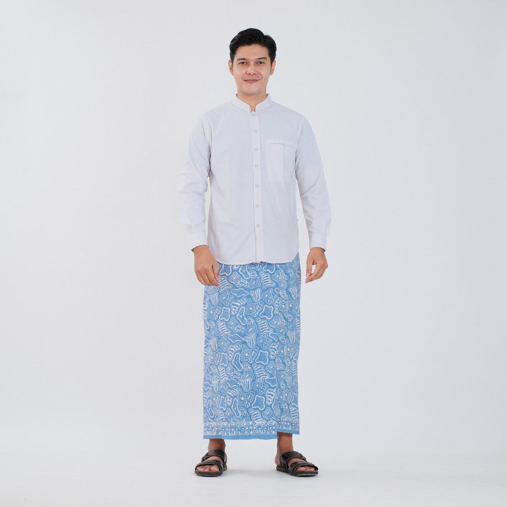 Sarung Batik Cap Pastel Monokrom Rayon Surya Teja SPM-10