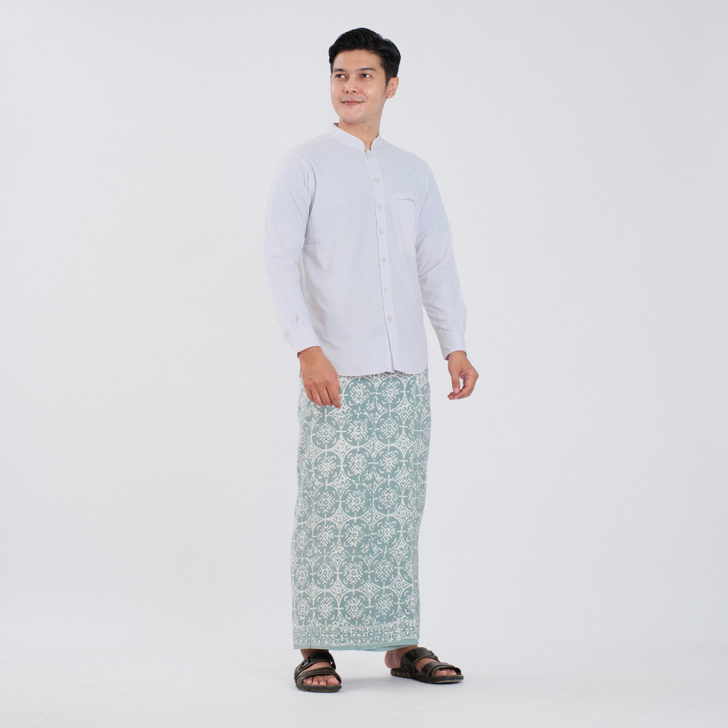 Sarung Batik Cap Pastel Monokrom Rayon Surya Teja SPM-2