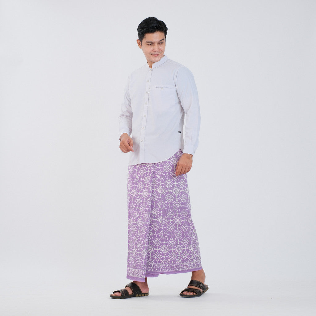 Sarung Batik Cap Pastel Monokrom Rayon Surya Teja SPM-3