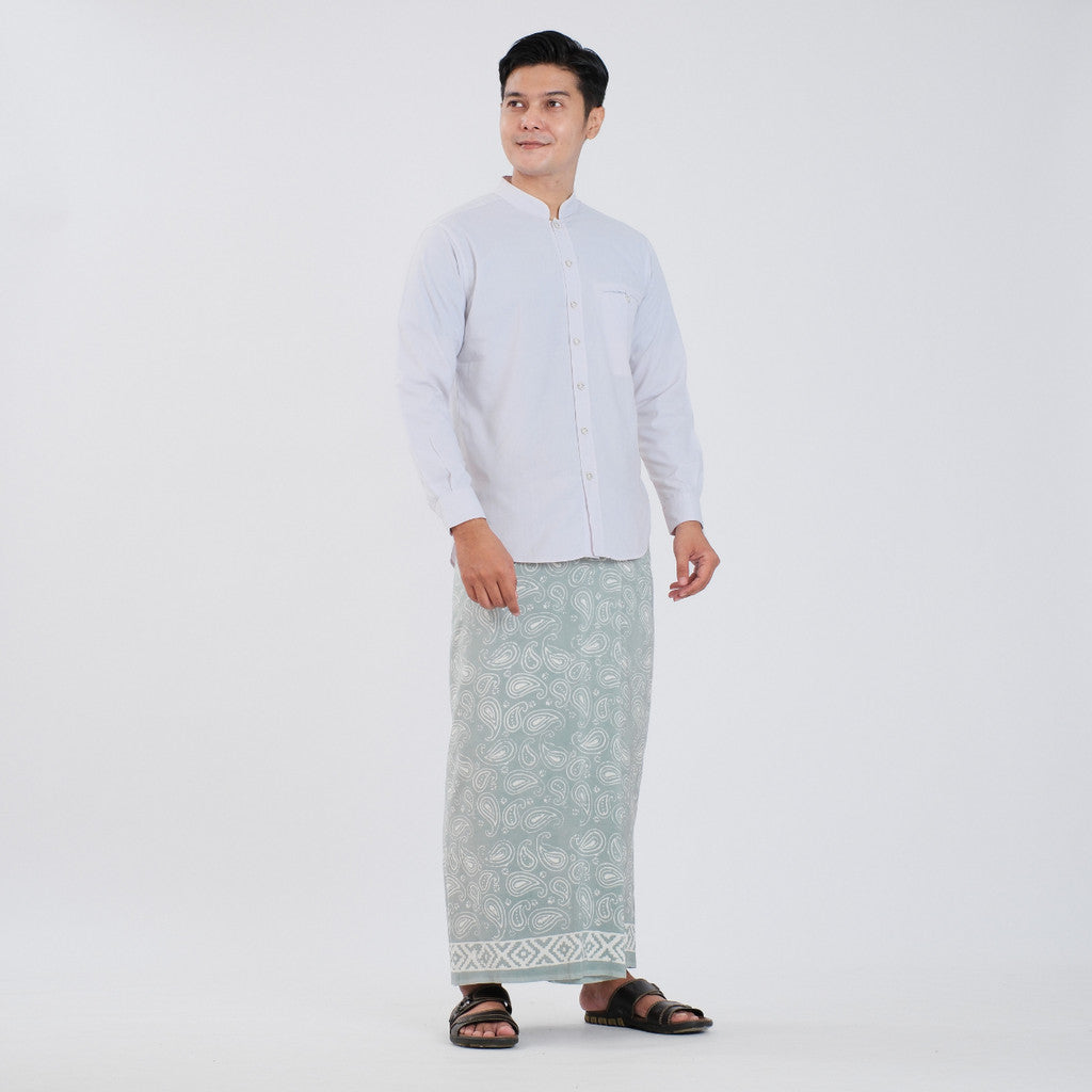Sarung Batik Cap Pastel Monokrom Rayon Surya Teja SPM-19