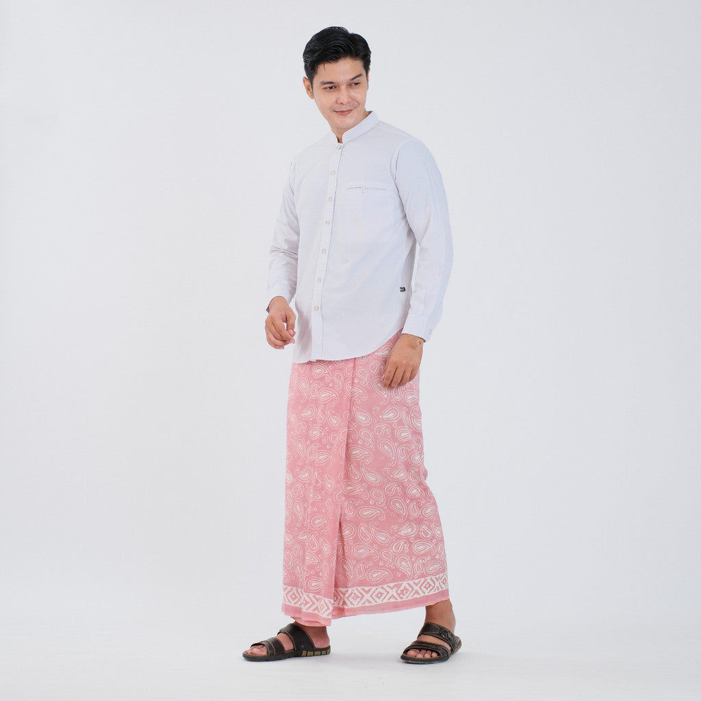 Sarung Batik Cap Pastel Monokrom Rayon Surya Teja SPM-17