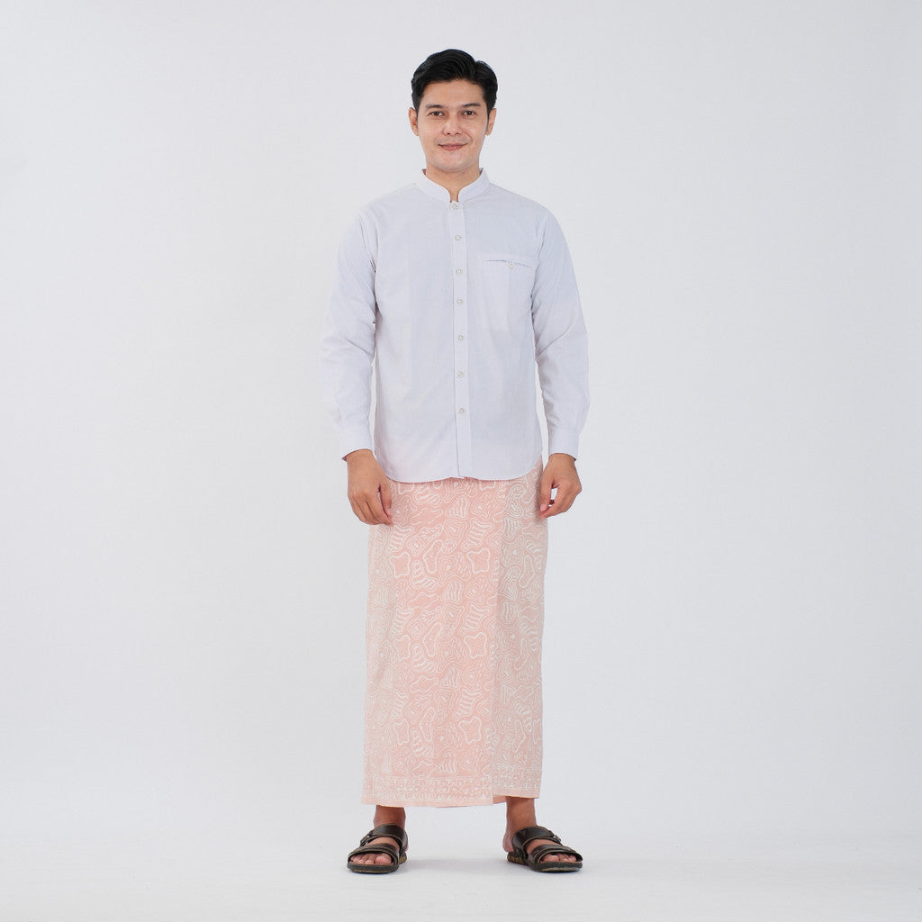 Sarung Batik Cap Pastel Monokrom Rayon Surya Teja SPM-6