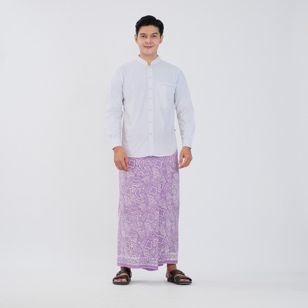 Sarung Batik Cap Pastel Monokrom Rayon Surya Teja SPM-8