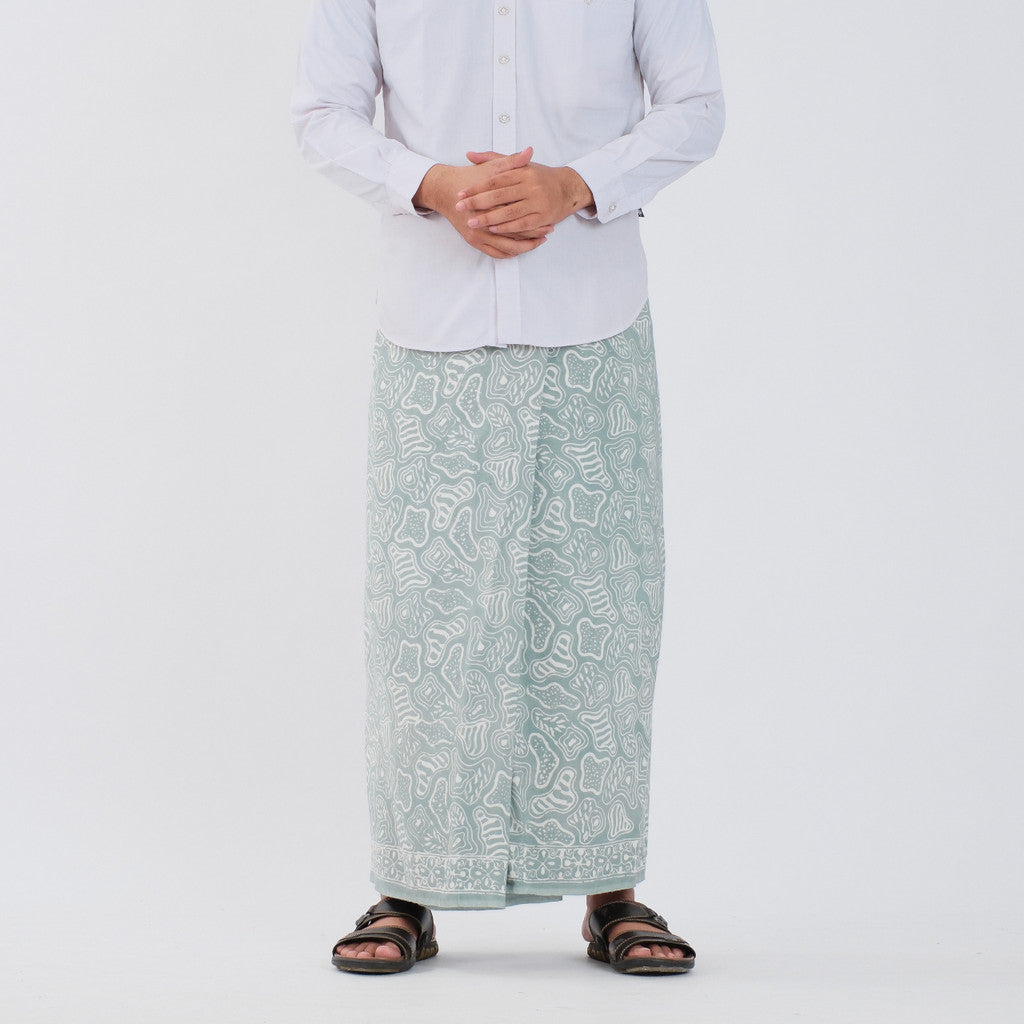 Sarung Batik Cap Pastel Monokrom Rayon Surya Teja SPM-7
