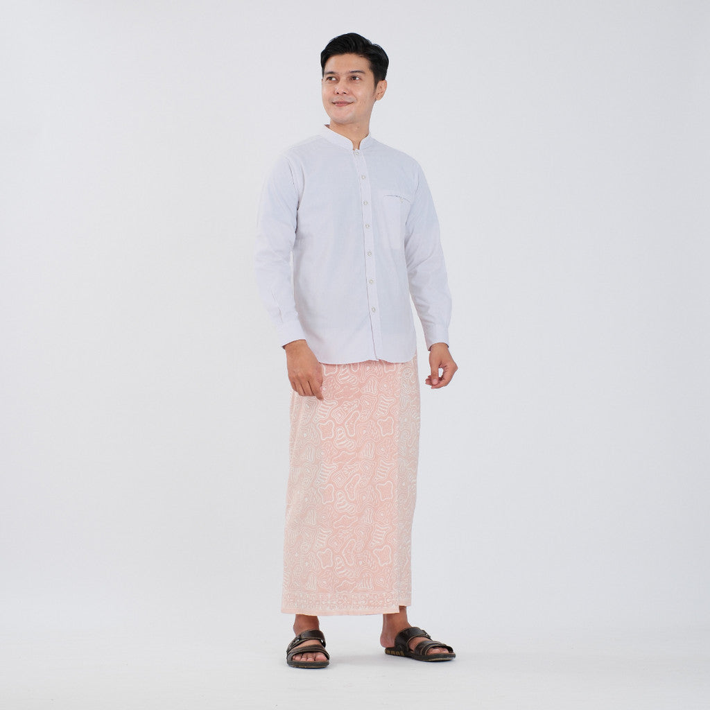 Sarung Batik Cap Pastel Monokrom Rayon Surya Teja SPM-6
