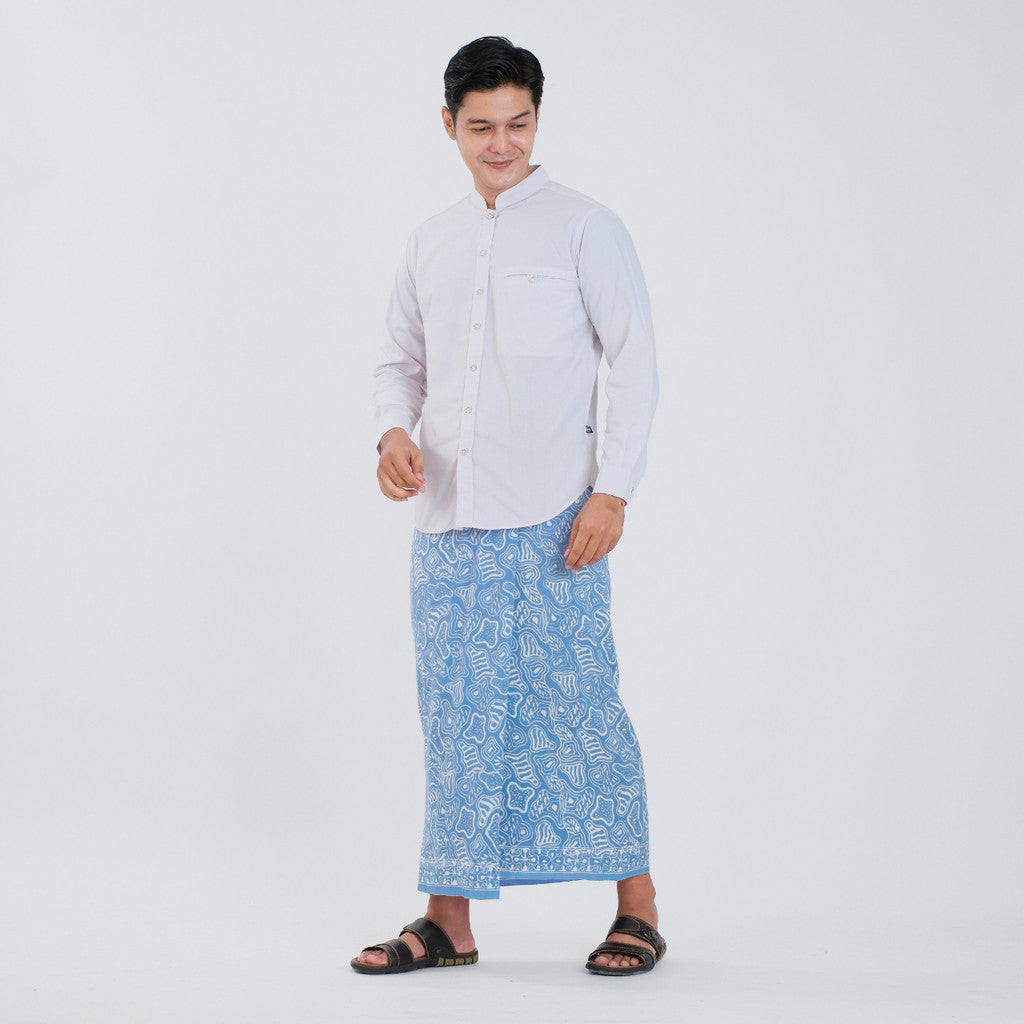 Sarung Batik Cap Pastel Monokrom Rayon Surya Teja SPM-10