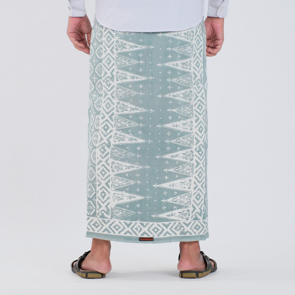 Sarung Batik Cap Pastel Monokrom Rayon Surya Teja SPM-12