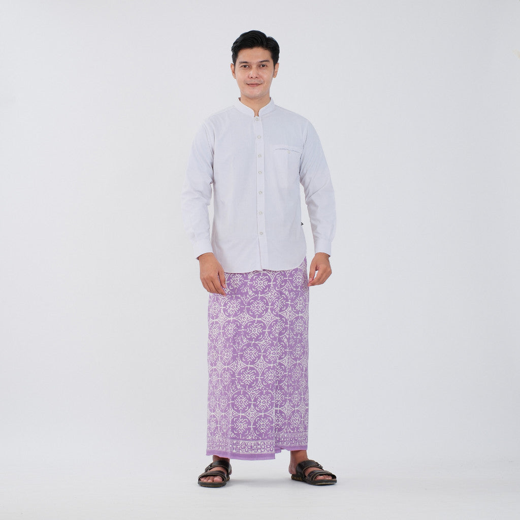 Sarung Batik Cap Pastel Monokrom Rayon Surya Teja SPM-3