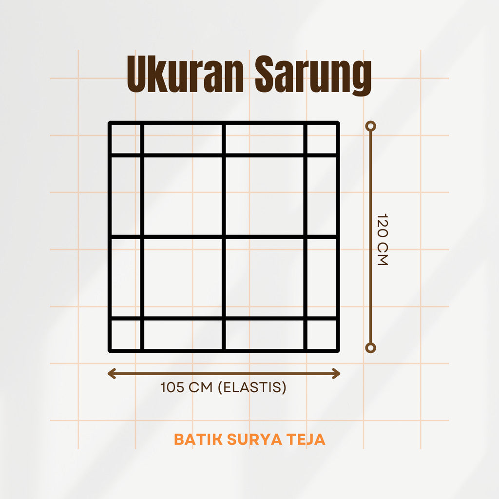 Sarung Batik Cap Pastel Colet Rayon Surya Teja SPC-16