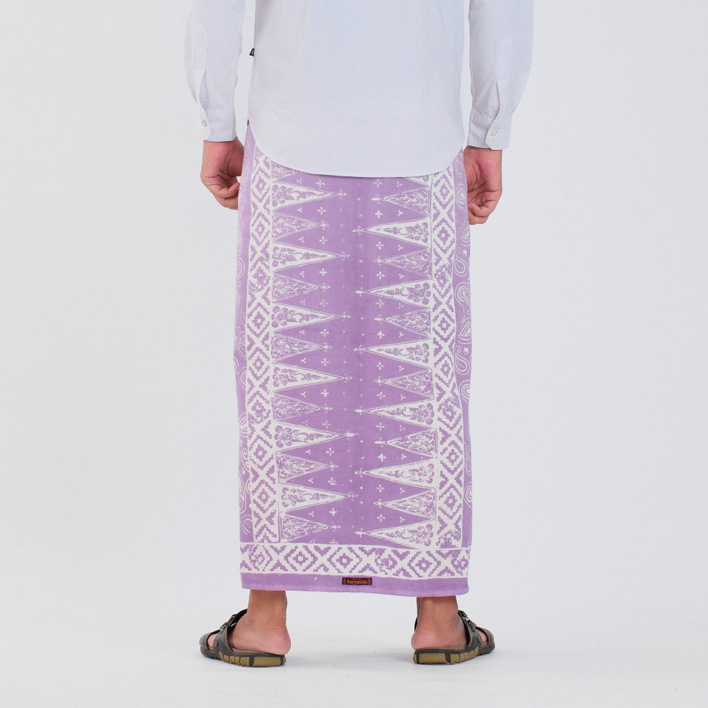 Sarung Batik Cap Pastel Monokrom Rayon Surya Teja SPM-18