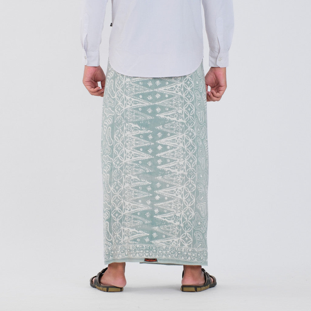 Sarung Batik Cap Pastel Monokrom Rayon Surya Teja SPM-7