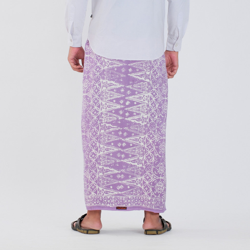 Sarung Batik Cap Pastel Monokrom Rayon Surya Teja SPM-3