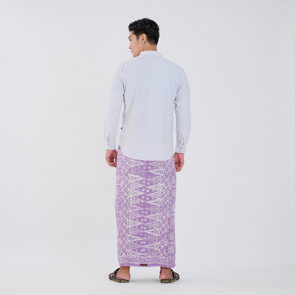 Sarung Batik Cap Pastel Monokrom Rayon Surya Teja SPM-3