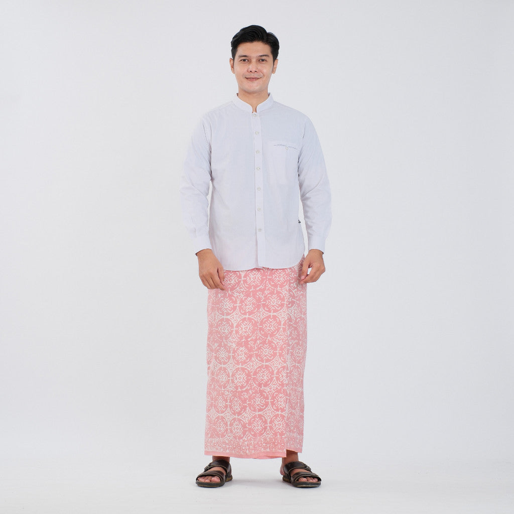 Sarung Batik Cap Pastel Monokrom Rayon Surya Teja SPM-4