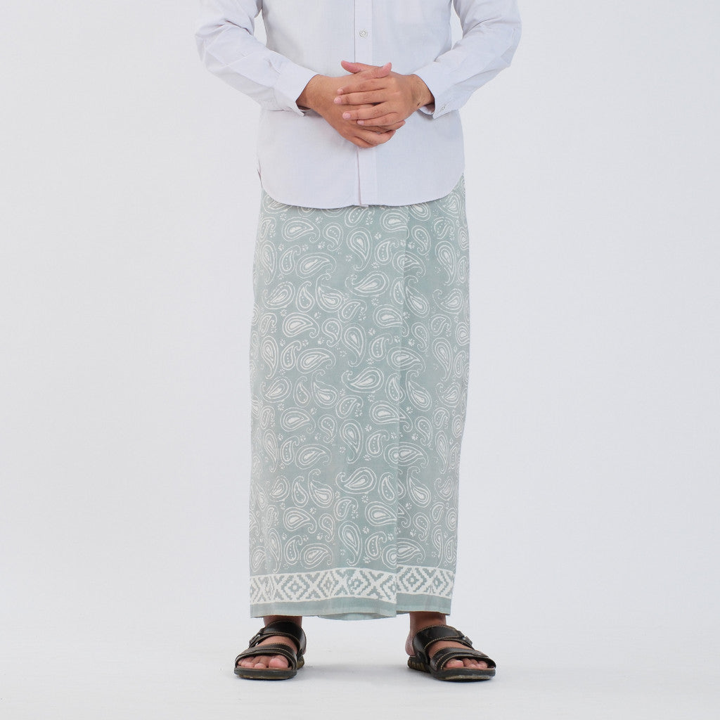 Sarung Batik Cap Pastel Monokrom Rayon Surya Teja SPM-19