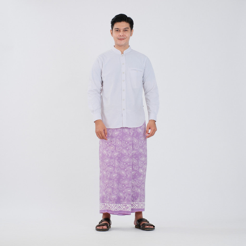 Sarung Batik Cap Pastel Monokrom Rayon Surya Teja SPM-18