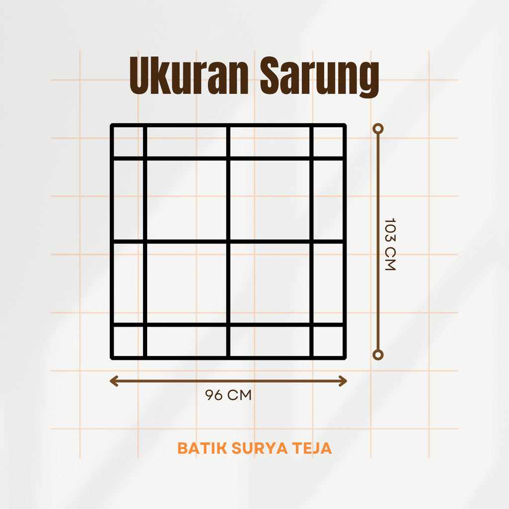 Sarung Batik Tulis Asli Pekalongan Katun Premium Surya Teja Pria Dewasa SBT-6