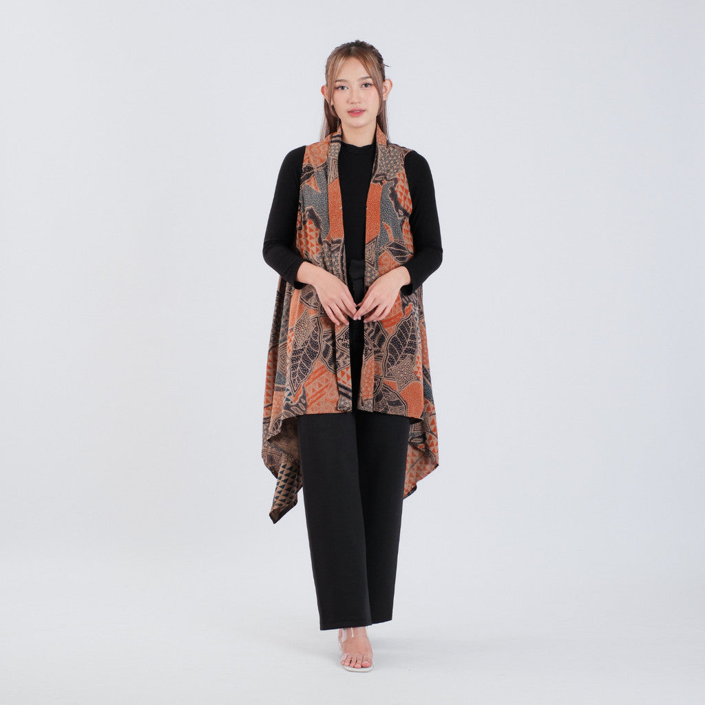 Outer Batik Tanpa Lengan Modern Wanita Rayon Premium Surya Teja Pekalongan OB-3