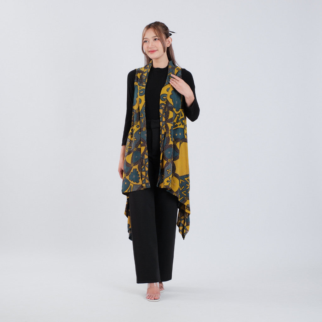 Outer Batik Tanpa Lengan Modern Wanita Rayon Premium Surya Teja Pekalongan OB-2
