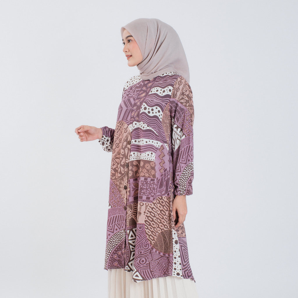 Atasan Batik Wanita Tunik Rayon Surya Teja Pekalongan TS-5