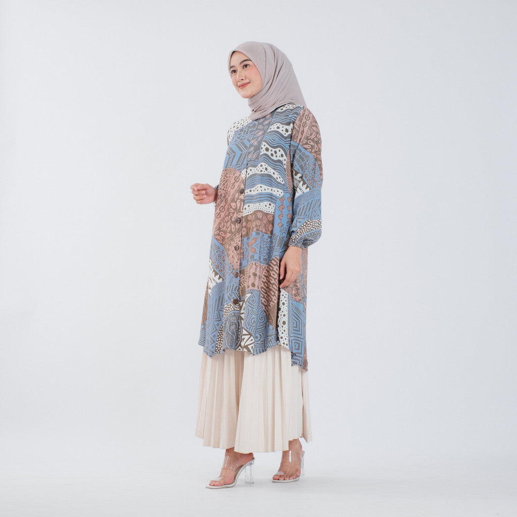 Atasan Batik Wanita Tunik Rayon Surya Teja Pekalongan TS-4