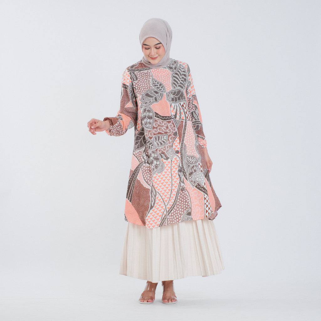 Atasan Batik Wanita Tunik Rayon Surya Teja Pekalongan TS-6