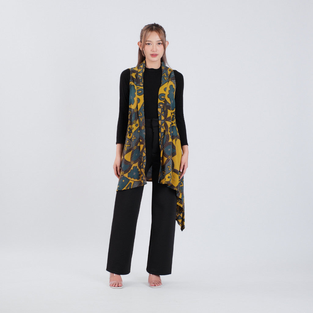 Outer Batik Tanpa Lengan Modern Wanita Rayon Premium Surya Teja Pekalongan OB-2