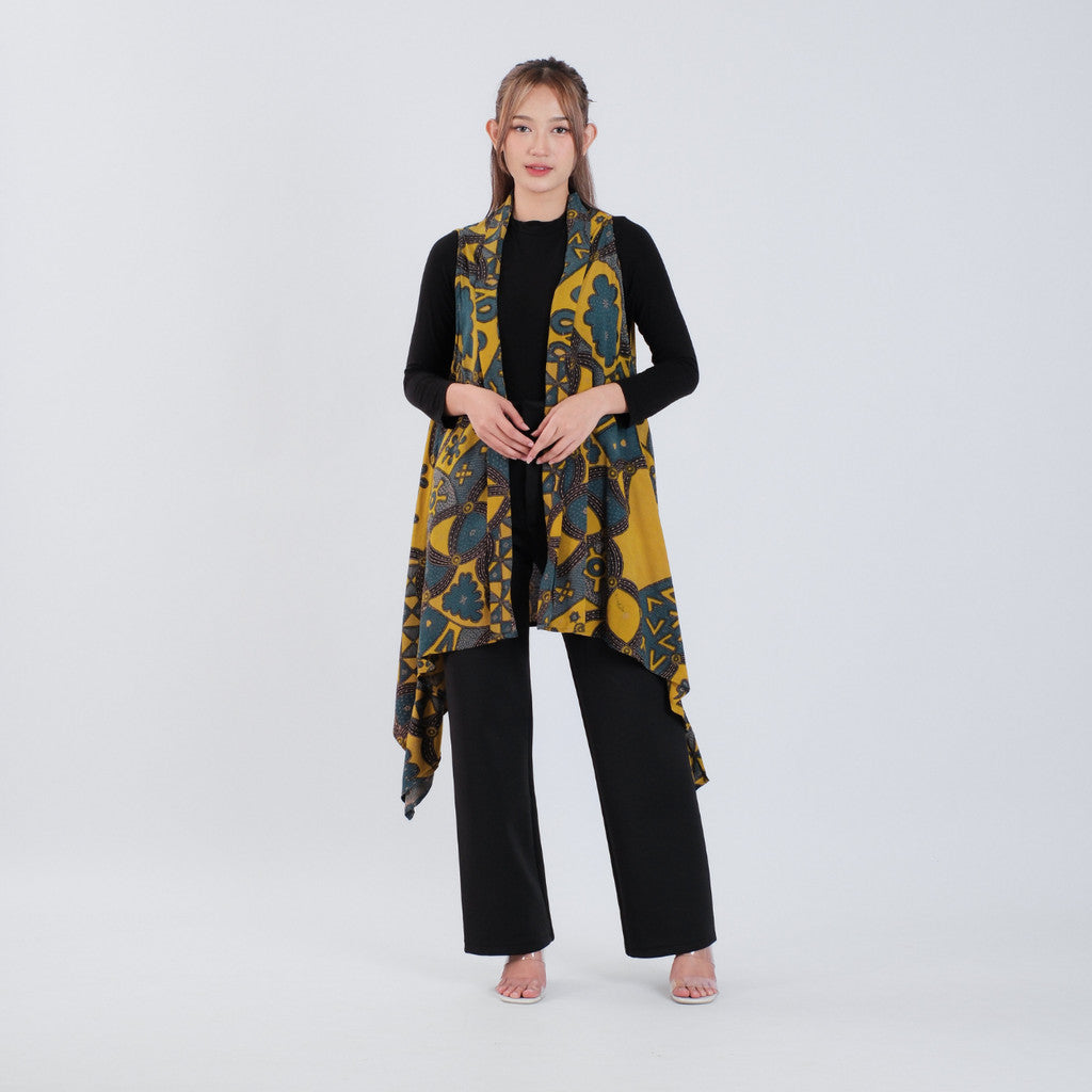 Outer Batik Tanpa Lengan Modern Wanita Rayon Premium Surya Teja Pekalongan OB-2