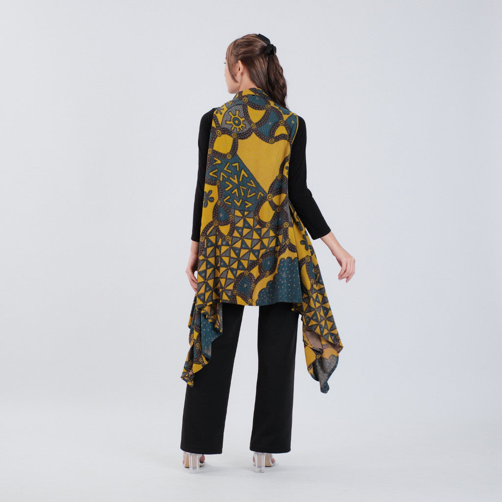 Outer Batik Tanpa Lengan Modern Wanita Rayon Premium Surya Teja Pekalongan OB-2