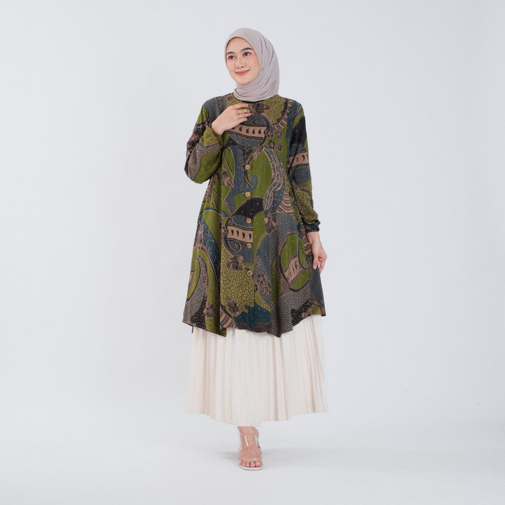 Tunik Batik Wanita Surya Teja - Bahan Rayon
