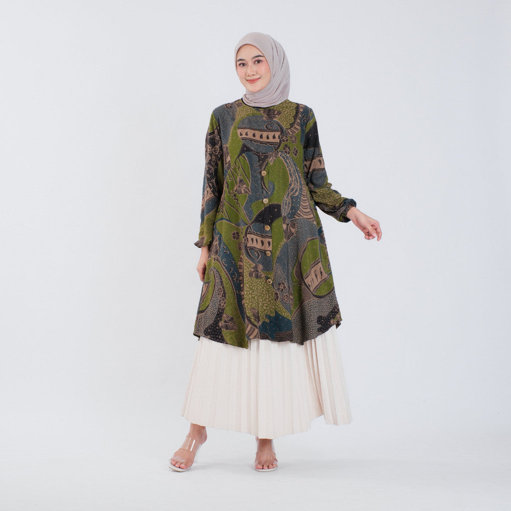 Tunik Batik Wanita Surya Teja - Bahan Rayon