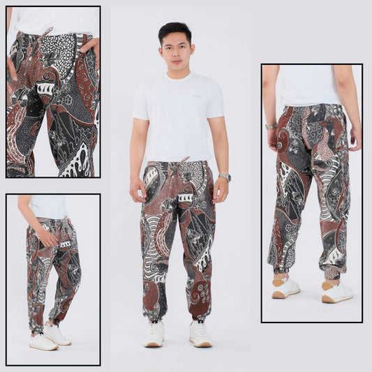 Celana Jogger Batik Dobby Premium - Batik Surya Teja (CJ 2-51)