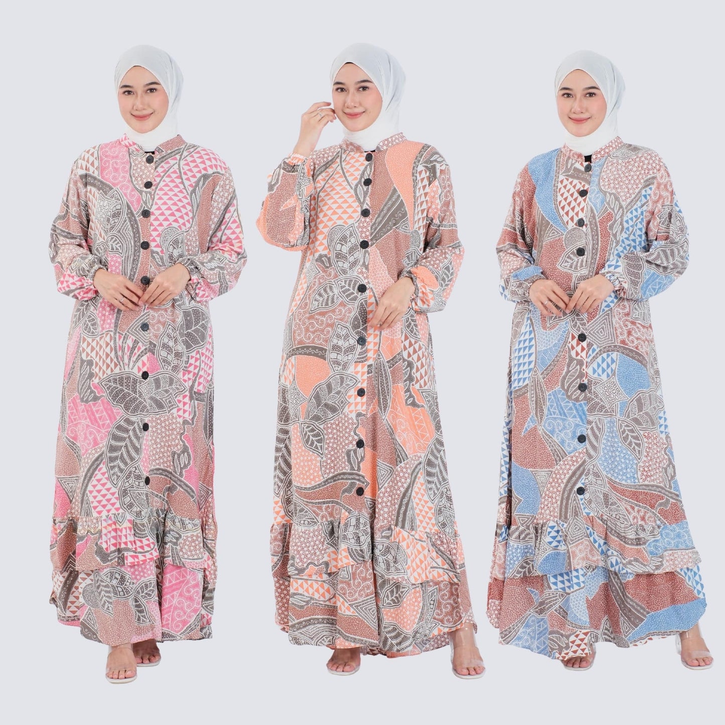 Gamis Batik Rayon Premium - Batik Surya Teja (GS 1-3)