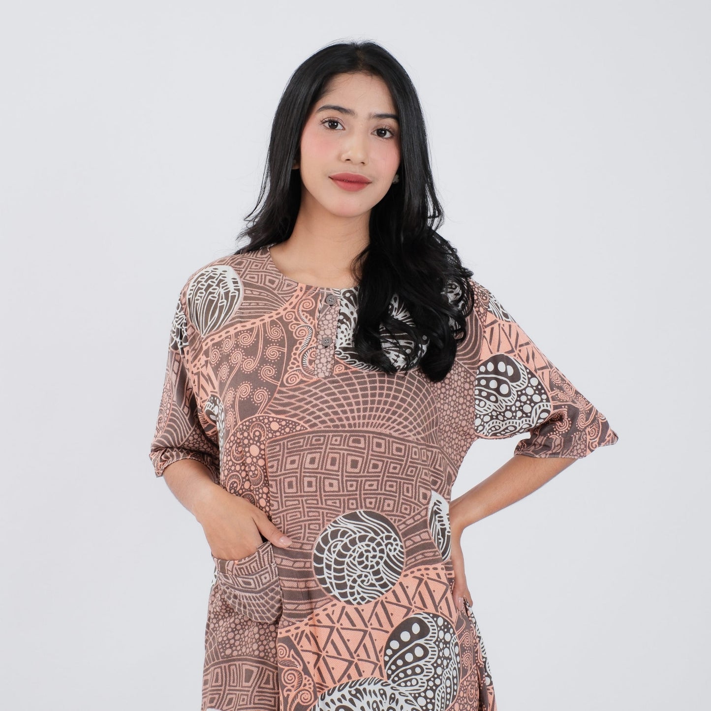 Daster Batik Kancing Rayon Premium - Batik Surya Teja (DKS 16-20)